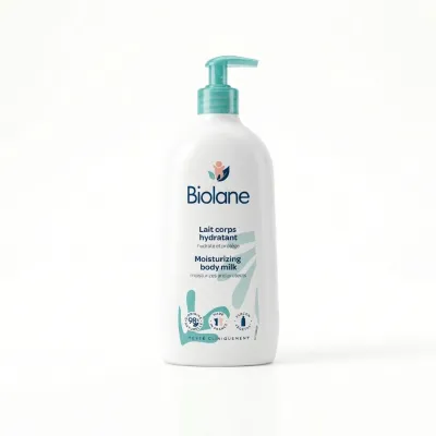 Biolane Baby Moisturizing Body Milk 350ml – 98% Natural Ingredients for Babys Hydrated Skin