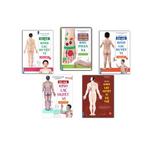 Sách - Combo 5c - Đồ giải kinh lạc huyệt vị + Liệu pháp chữa bệnh - Khu phản xạ