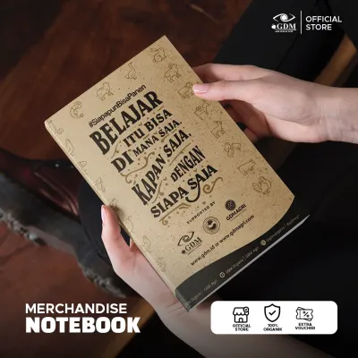 Buku Catatan GDM - Merk Blocknote - Desain Kreatif - Untuk Catatan Harian - Merchandise Resmi GDM Store