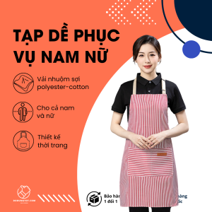 Tạp Dề Nhà Bếp Chống Thấm Nước Và Dầu Có Túi Lớn Thời Trang Cho Nam Và Nữ