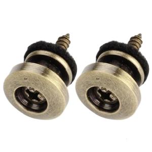 2 cái đàn guitar kim loại Chốt cài dây đeo Chốt dây đeo đàn ghi ta Chốt dây đeo đàn ghi ta chốt cuối với ốc vít và nỉ đệm