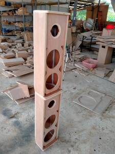 ตู้คอลัมน์ 6.5นิ้วแหลมทวิตเตอร์4นิ้วไม้อัดตราภูเขา15มม.(ราคาต่อใบ)