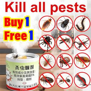 Insecticide smoke bomb Eliminate both insects and their eggs pest control Effective against cockroaches mosquitoes geckos flies ants ubat nyamuk Repellent Supplies lipas lizard tikus racun cicak lekat dinding solution organik tilam pepija lalat bed bugs B