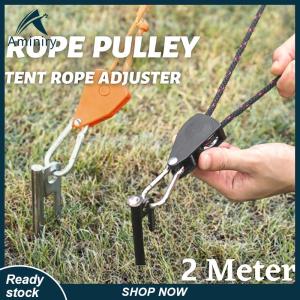 Aminiry[Love sports] เชือกเต็นท์ตั้งแคมป์กลางแจ้งเชือกรอกควบคุมปรับได้เชือกยก