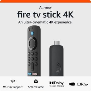 Amazon Fire TV stick 4K/4K MAX (Kèm Alexa Voice Remote ) mới 100% + Bảo hành 12 tháng