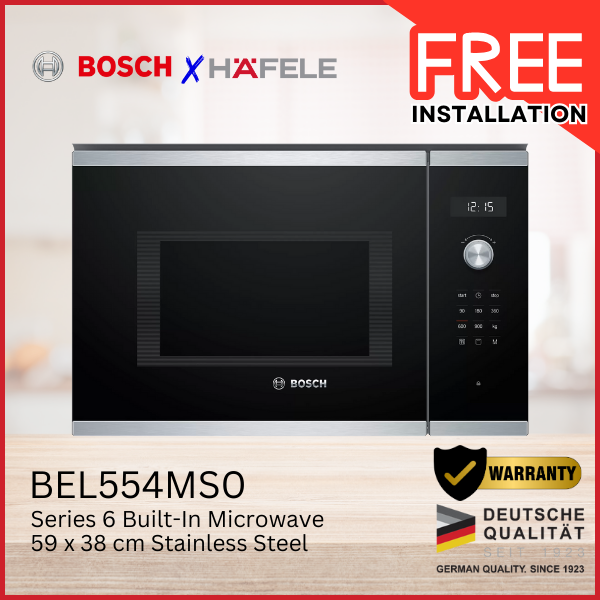 Bosch BEL554MS0 Series 6 Built-In Microwave 59 X 38 Cm Stainless Steel ...