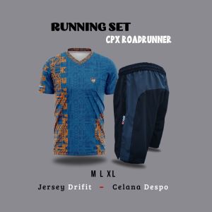 Setelan Jersey Celana Olahraga Pria Wanita Baju Kaos Outdoor CPX Plus Celana Lari Badminton Volly Futsal GYM Jogging