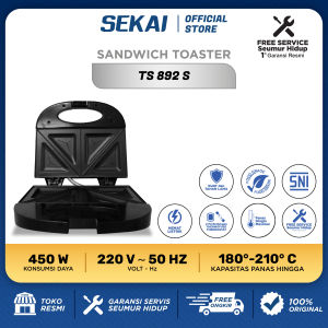 SEKAI Pemanggang Roti Toaster Sandwich Waffle / Roti Panggang - TS 891 / TS 892 S / TS 892 W