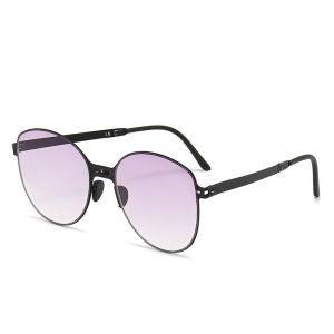 Kacamata Hitam Pelindung Gradasi Warna Lipat Gaya Fashion Kacamata