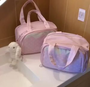 Strawberry Cosmetic Bag Waterproof Large Capacity Makeup Organizer Handbag Portable Travel Wash Bag Ladies Toiletry Storage Bag2026