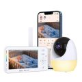 WiFi-Control Video Baby Monitor Featuring 4.3-Inch Screen, PTZ Function, Auto Tracking, Night Vision for Pet and Baby Surveillance Care. 