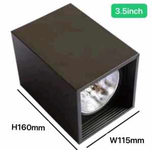 Rohstar Square Surface e27 3.5 4 6 Mounted Downlight