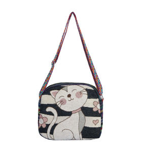 Canvas Tote Shoulder Bag owl Printed  Nice Pattern Sling Beach Bag Casualbag folk embroidery Q87