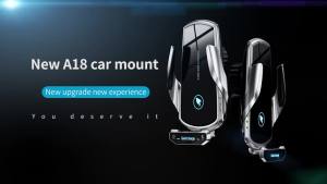 Wireless Charger Car Phone Holder Stand 15W Fast Charging Station For Xiaomi Samsung Magnetic Wireless Car Charger