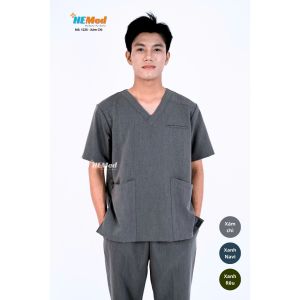𝐒𝐜𝐫𝐮𝐛𝐬 NAM MÀU XÁM CHÌ - Chất cotton mềm mại không nhăn thoáng mát