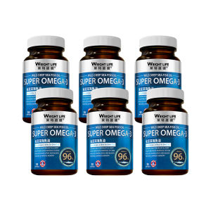 【6 Bottles】Wright Life Deep Sea Fish Oil 96% High Purity OMEGA-3 Rich In DHA & EPA Support Heart Brain And Eye Health