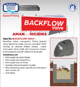 Rucika Original Pencegah aliran air got balik cegah bau cegah kecoa cegah tikus cegah ular cegah binatang2 kecil lainnya masuk kembali ke kamar mandi aman bersih dan higienis ukuran 3 inchi pemasangan sangat mudah Backflow Valve Rucika Original