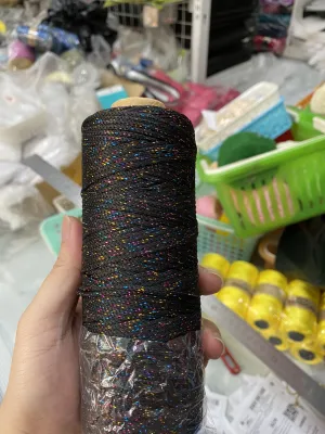 Sợi dệt kim tuyến tròn 2mm 30k/cuộn