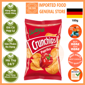 Khoai tây chiên Natural vị ớt paprika hiệu Lorenz 100g - Gói