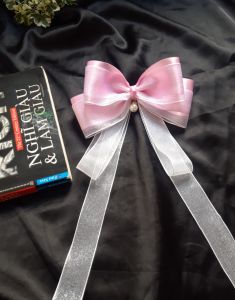 Kẹp Tóc/ Cột Tóc Nơ Tiểu Thư Cao Cấp.