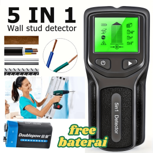 COD 5 in 1 Alat Detektor Logam Kayu Kabel paku Finders Scanner Dinding Wall Detector Stud HPR HW430