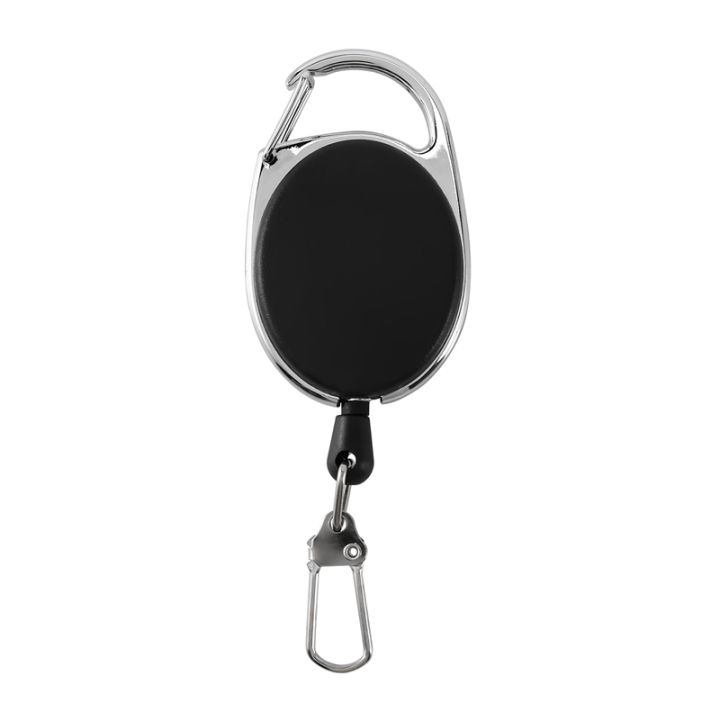 Heavy Duty Retractable Carabiner Badge Tinker Reels 60cm Pull Wire with ...