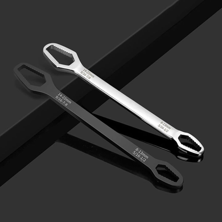Universal Torx Wrench  8-22mm  Multifunctional Ratchet Adjustable Spanner Self Tightening Hand Tool Double Head Key Nuts I.388900804