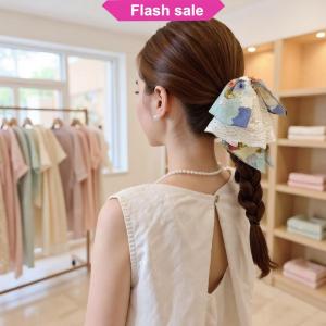 SHENHAO2🎀 Sơn Dầu Phong Cách Ren Bow Đuôi Ngựa Clip Tóc Clip Thanh Lịch Móng Vuốt Tóc Cho Phụ Nữ Ngọt Ngào Cô Gái Cổ Điển Phong Cách Tóc Phụ Kiện