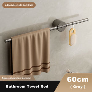 JustLiving Giá Treo Khăn Đơn Giản Kiểu Bắc Âu 40/50/60Cm Giá Treo Khăn Giá Treo Khăn Có Thể Điều Chỉnh Màu Vàng Chải Giá Treo Khăn Tắm Bằng Nhôm Giá Treo Khăn Tắm