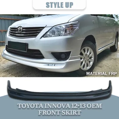 TOYOTA INNOVA 2012-2013 OEM FRONT SKIRT 2012 2013 MATERIAL FRP WITHOUT PAINT