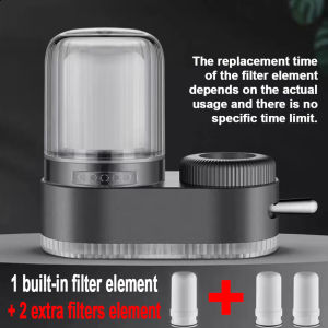 ONEHOME Tap Water Purifier Kitchen Faucet Tap Filter Washable Filters Purifier Penapis Air Replacement Element with Washable Rust Bacteria Removal Ceramic Percolator Water Filter Penapis Air 水龙头净水器 Faucet Tap Mount Water Filter Purifier System
