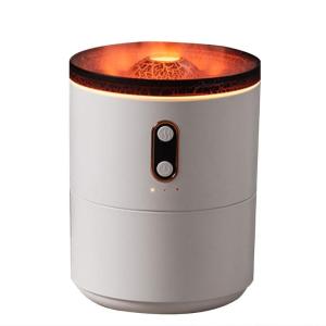 เครื่องเพิ่มความชื้นเอฟเฟกต์ภูเขาไฟ450มล. ความจุให้บรรยากาศผ่อนคลายและความชื้นสำหรับห้องนอนและห้องนั่งเล่น