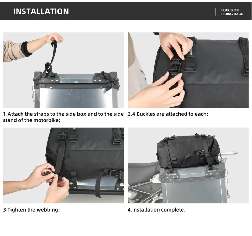 Adventure Bike Motorbike Travel Bag Rhinowalk Motorcycle Side Bag