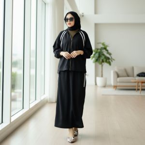 SETELAN WANITA OLLAN SET BAJU DAN ROK KARGO GL FASHION