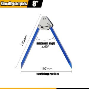 Professional Alloy Scribing Gauge 200-400MM Industrial Tool for Accurate Wood and Metal Measurement