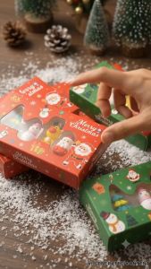 Random (1 BOX) Christmas Eraser Christmas Stationery Kawaii Good-looking Erasers Pupils Best Gift