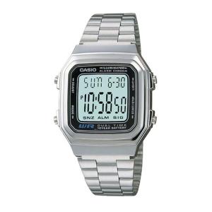 CASIO ORIGINAL - CASIO A178WA-1AV - MEN - SIlver - Stainless - Jam dunia JD17ST # Jam Tangan Pria Cowok Anti Air Digital Analog + CASIO A178WA 1A A178WA-1A A178WA1 A178WA-1 A178WA1A A178WA-1A- 1 $ WR0 STS SD7 DUP108