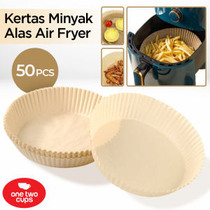 50 PCS Kertas Air Fryer Baking Paper Alas Tahan Minyak Sekali Pakai / Kertas Alas Airfryer Anti
