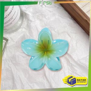 FH-C1092 Jepit Rambut Bunga Kamboja Wanita Hair Clip / Jepitan Rambut Cantik Cewek Korea / Jedai
