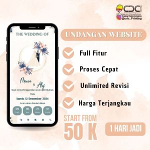 UNDANGAN PERNIKAHAN DIGITAL WEBSITE CANTIK ELEGAN DAN UNIK