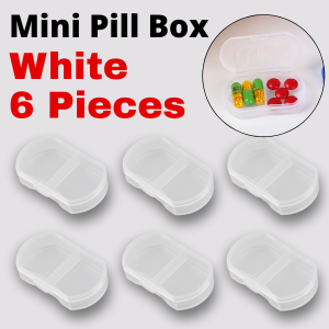 Medicine Pill Container Storage Jewelry Earring Box Kotar Ubat Simpan 药物药丸收纳盒