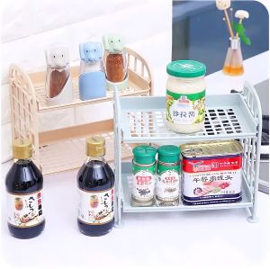 ( BISA COD ) PROMO RAK SUSUN PLASTIK 2 TINGKAT Mini Minimalis Serbaguna - Rak Meja Multifungsi