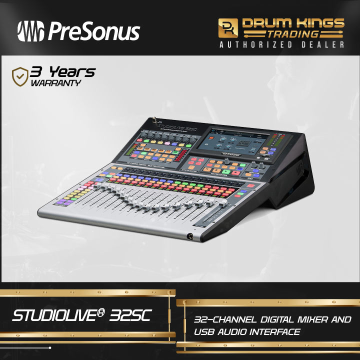 PreSonus StudioLive 32SC: 32-channel Digital Mixer And USB Audio ...