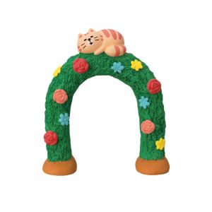 PUZHE DIY Mini Wedding Arch Toy Zakka Japanese Style Resin Handicraft Ornaments  Ornament Small Scene Decoration Crafts Couple Gifts