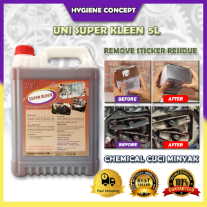 UNI Super Kleen 5L / Engine Degreaser / Sticker Remover / Alkaline Cleaner / Oil Removal Degreaser / Chemical Cuci Minyak / Cecair Cucian Minyak Lantai Dapur Berminyak/强效除污渍