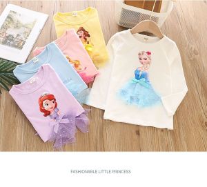 Kaos Import Lengan Panjang & Disney Princess Anak Cewek