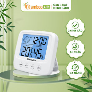 Nhiệt kế phòng nhiệt ẩm kế điện tử Bamboo Life đo nhiệt độ độ ẩm phòng ngủ