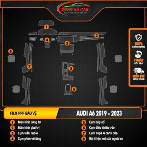 Audi A6 2019-2023 Full bộ tặng dán hõmDán PPF bảo vệ nội thất chống xước và luôn bóng đẹp