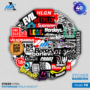 40 PCS STIKER PREMIUM HELM LAPTOP RACING DISTRO HP TUMBLER HIGH QUALITY - F8