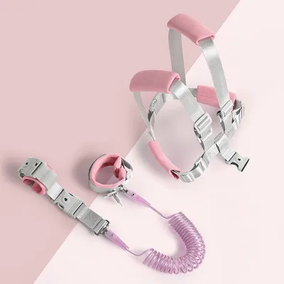 Hamshmoc 2M Children Anti-Lost Harnessbreathable Baby Kid Safety Wrist Leash Adjustable Strap Bracelet Traction Rope with Lock for Chiild Nursery Walking Backpack